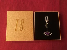 Taylor Swift Life of a Showgirl Sweat & Vanilla Key Chain Charm Violet Eye