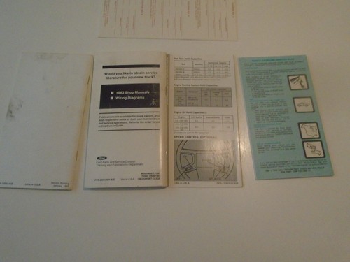 1983 Ford Ranger Truck Owners Manuals Original 2.2 liter diesel wiring diagrams - Picture 4 of 7