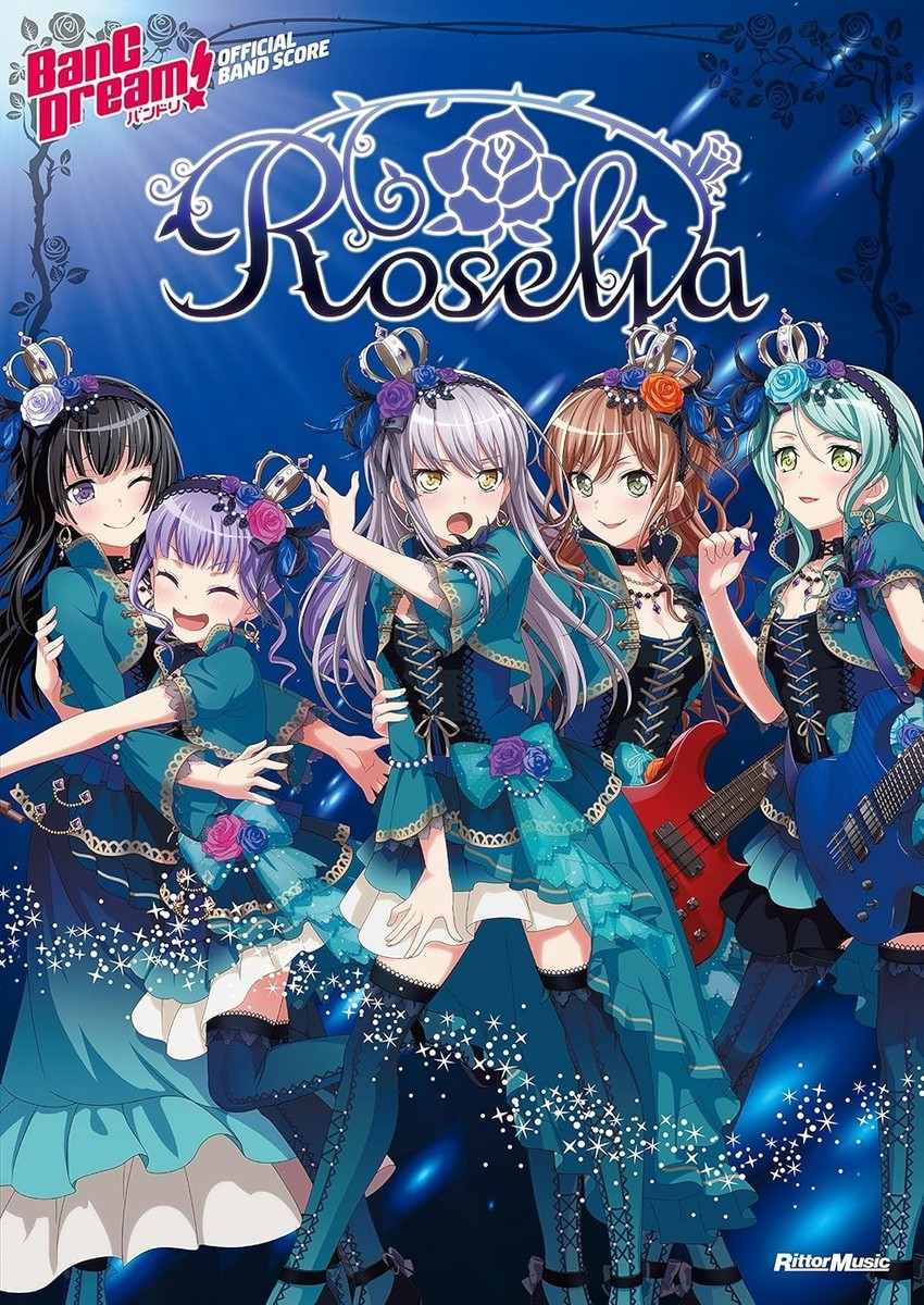 Roselia BanG Dream! Official Band Score Book Vol. 1, 2, and 3 Set