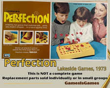 Board Game Parts: PERFECTION, Lakeside, 1973, replacement pieces
