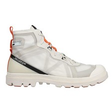 Palladium Travel Lite Plus Adv Round Toe Lace Up Mens White Casual Boots 77373-