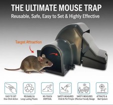 Proven Safety Rat Trap Instant Rodent Killer | Anti-Pinch Design for Home Garden