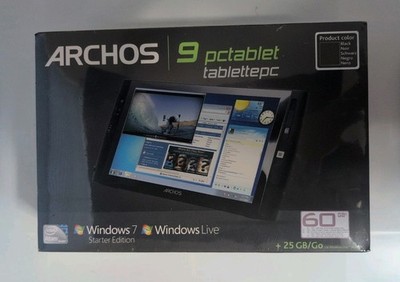 FACTORY SEALED New Archos 9 PC Tablet 60GB Windows 7 Starter - Vintage 2009 NOS