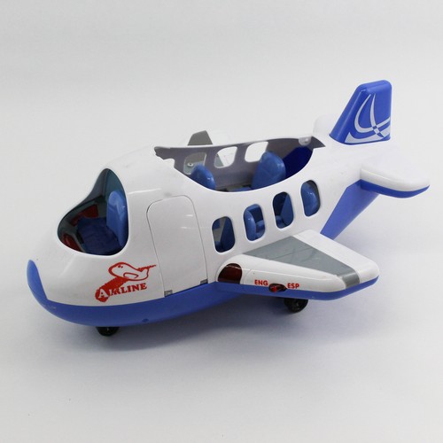 2008 Hap-P-Kid Airplane Lights and Sound English & Spanish Little Learner 14"