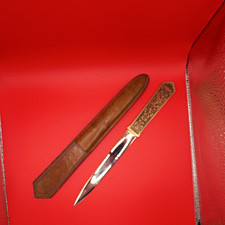 Richard Forge Brief&ouml;ffner mit Etui/Scheide, gestempelt Solingen