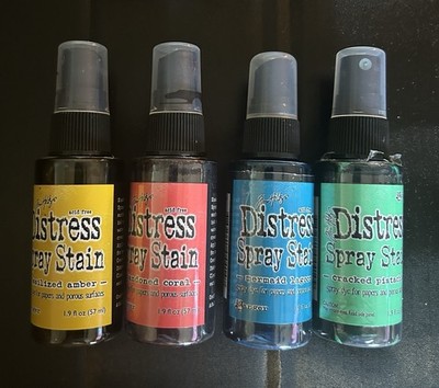 Tim Holtz Distress Spray Stain 1.9 Oz Lot Of 4 New, Never Opened, Sealed
