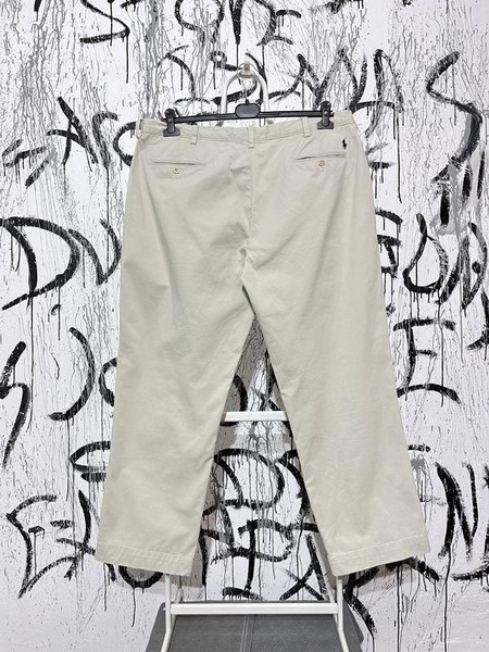 Men Polo Ralph Lauren Trousers White Cotton 40 /