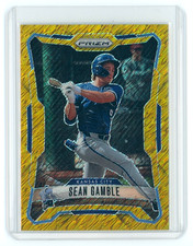 Panini 2026 Prizm Baseball Sean Gamble #22 KC Royals Gold Shimmer FOTL Prizm /7