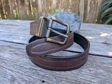 Vintage Mens Large Reversible Leather Belt