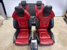 15 Audi S5 A5 Coupe Front Rear Red Black Leather Sport Seats 08-16 15 Audi S5 A5 Coupe Front Rear Red Black Leather Sport Seats 08-16