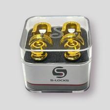 Schaller Gold S-Lock Guitar Strap Locks Pair ...