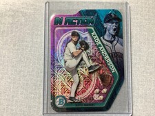 2025 Bowman Chrome Draft Kade Anderson In Action Mojo Refractor Pink /199 BIA-8