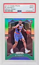 2019 Prizm GREEN REFRACTOR RJ BARRETT RC Rookie Card PSA 9 MINT
