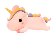 Plush Toy Pillow Doll Unicorn Design Rainbow Color Addorable for Kids Girls