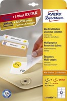 Avery Zweckform® L4743REV-25 Universal-Etiketten 99,1 X 42,3 Mm Weiß 360 Etikett