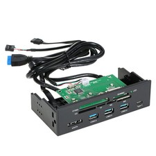 5,25 Interner Kartenleser Media Dashboard PC Front Panel Typ-C USB3.1 3.0 eSATA