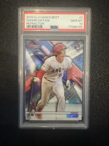 2018 BOWMAN'S BEST 1 SHOHEI OHTANI REFRACTOR GEM MINT RC PSA 10