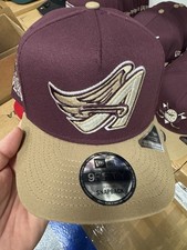 New Era Los Angeles Anaheim Angels Snapback Cap 9Fifty AF Burgunder Gold