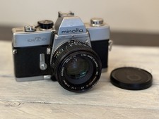 Minolta SRT 101 SLR 35mm Film Camera MC Rokkor-X PF 50mm Lens  WORKING 