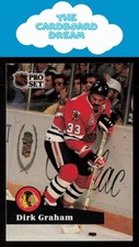 Dirk Graham 1991-92 Pro Set French #51 Chicago Blackhawks Hockey Card