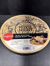 Copco Bamboo Lazy Susan Kitchen Turntable for Entertaining, Movie Night