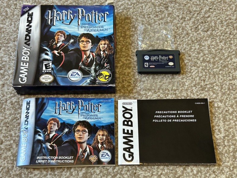 Harry Potter Prisoner of Azkaban Nintendo Game Boy Advance Complete US NTSC RPG