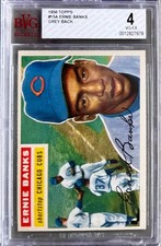 1956 Topps #15 Ernie Banks Gray Back BVG 4 VG-EX+Free Shipping!
