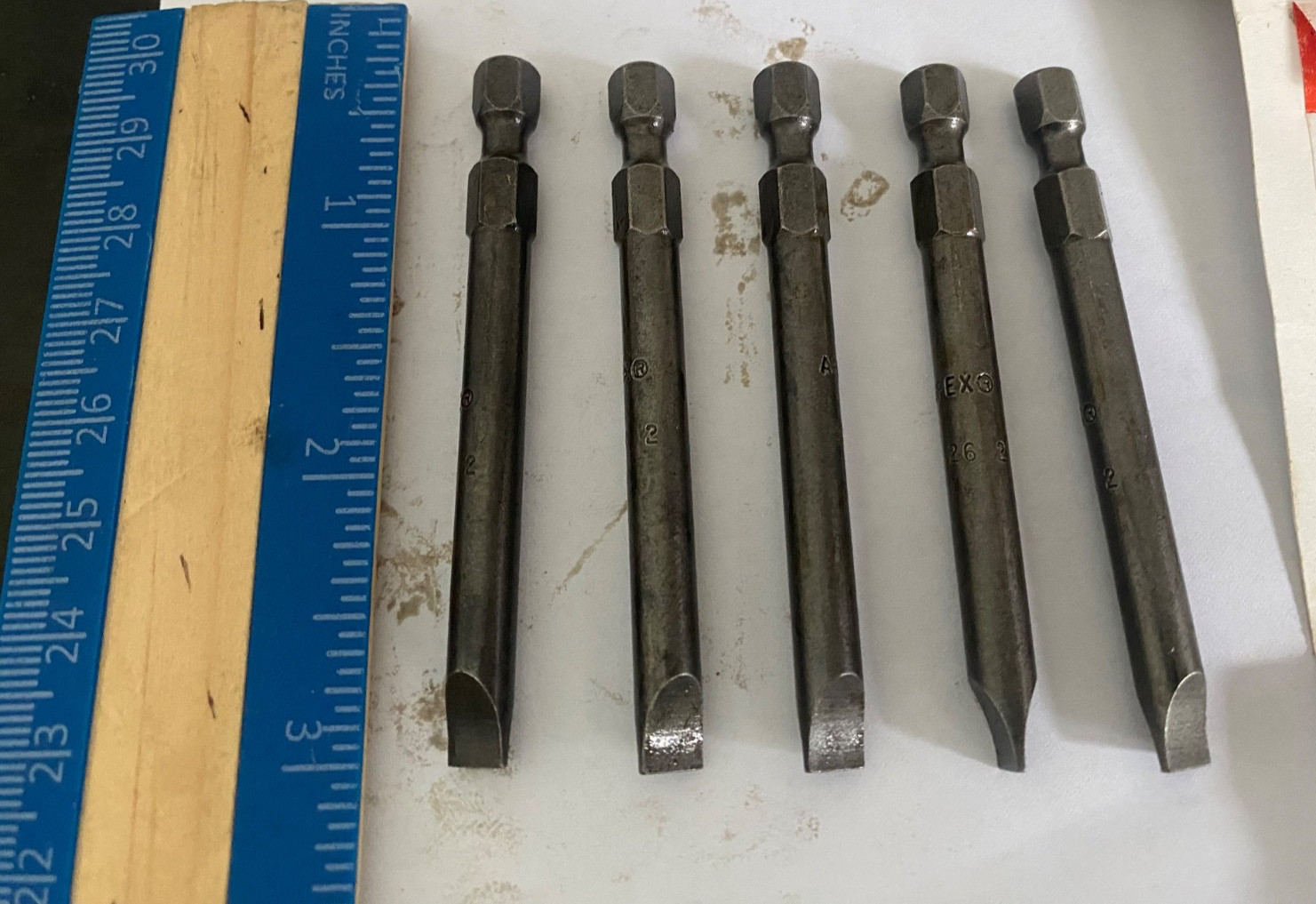 Apex Tool Group 326-2X -Bit 1/4 HEXPW 5F-6R SLOT 2-3/4"-Part # 06687164-5 Pk-NEW