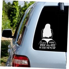 IF You're Gonna Ride My Ass.at Least Pull My Hair Funny Car 15cm White