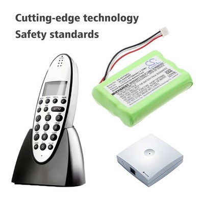 Akku für AGFEO DECT 30 ELMEG DECT 300  TIPTEL DECT 500 / Kirk 3040, 4020, 4040