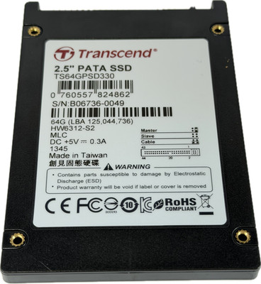 Transcend TS64GPSD330 2.5'' PATA SSD