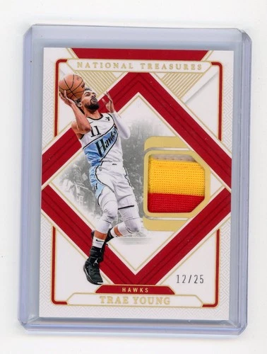 2024-25 Panini National Treasures TRAE YOUNG Treasured Threads Prime #d 12/25