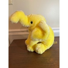 The Scarborough Collection Yellow Elephant Plush Toy vintage JCPenney Company