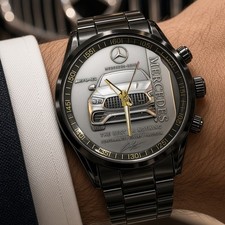 FREESHIP Mercedes-Benz AMG Car Black Stainless Steel Watch