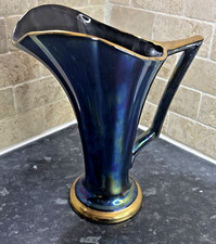 Art Deco Sadler Jean Lustre Jug/vase With Gold Edging