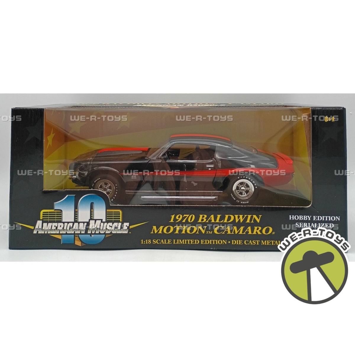 American Muscle 1970 Baldwin Motion Camaro Black Die Cast Vehicle