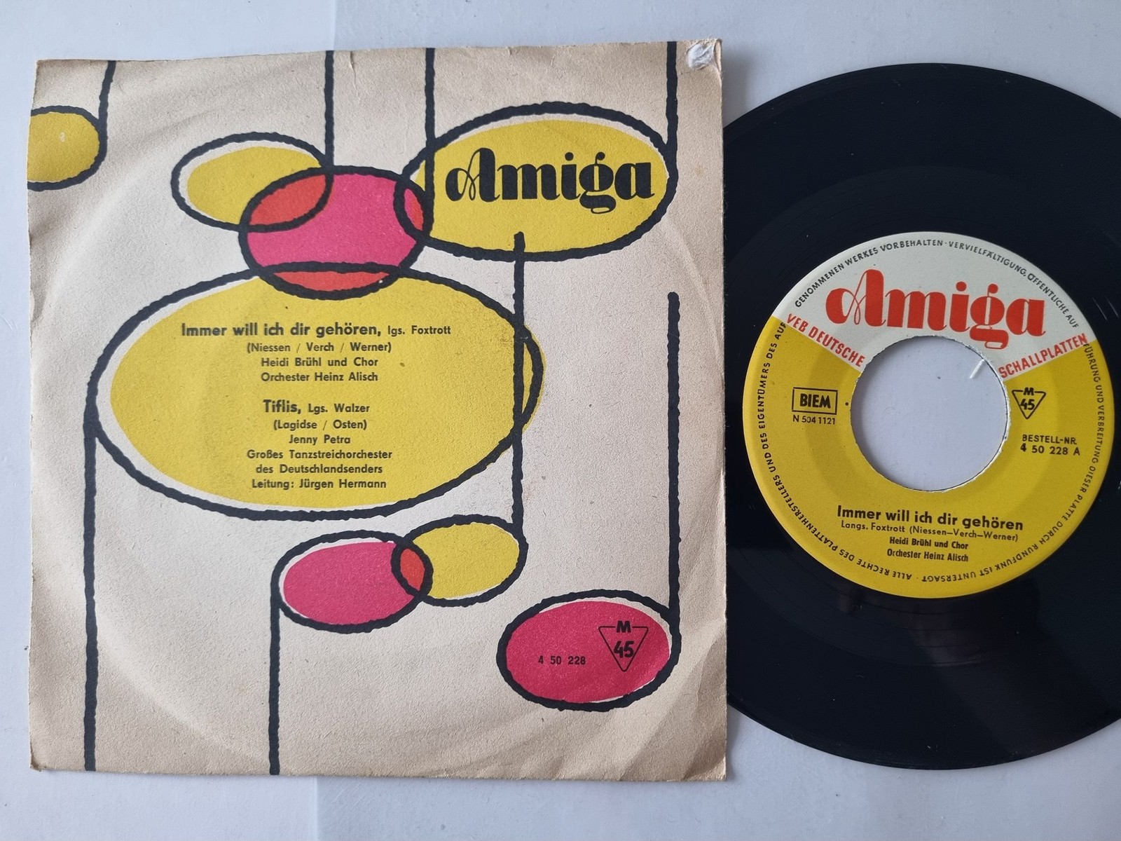 Heidi Brühl/ Jenny Petra - Immer will ich dir gehören/ Tiflis 7'' Vinyl Amiga