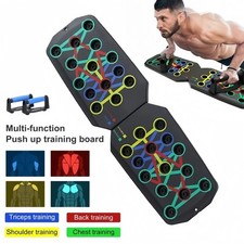 Foldable Push Up Board Rack - Power Press Push Up Handle Coded Fitness System US
