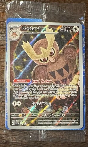 Pokemon Noctowl Black Star Promo SVP 141 Stellar Crown  - SEALED