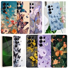 Delicate Butterfly Case Thin Fit TPU Phone Cover For Samsung Galaxy S24 S25 S26