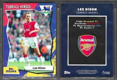 Topps Decades 1990s 2025 Lee Dixon Arsenal Terrace Heroes Card