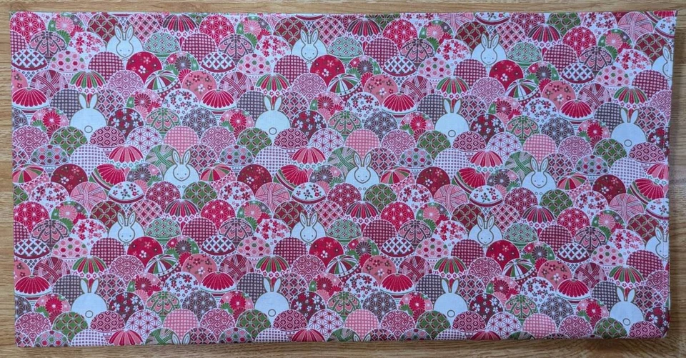 Tomari Conejo Furoshiki/Algodón Rojo Para clases de vestir, Shichigosan y Foto 3 de 3