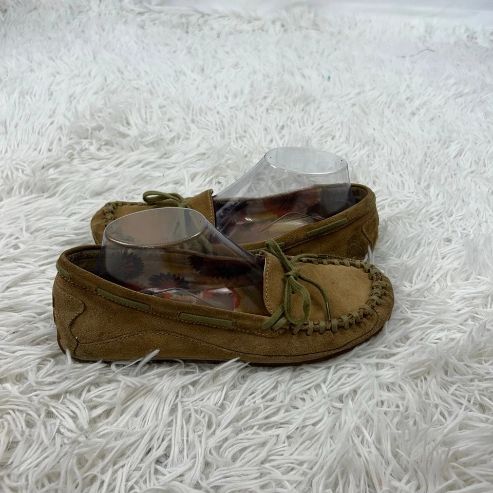 Mocasín MIA Macey para mujer 9M marrón gamuza mocasines sin cordones arco cómodo exterior Foto 3 de 4
