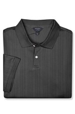 Banana Republic Mens Black Luxe Touch Stripe Polo Shirt, M Medium BR-022