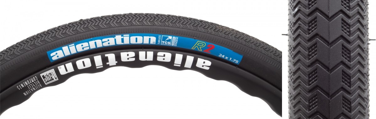 Alienation TCS R2 MTB Tire 24x175 Black Tubeless 9790₽