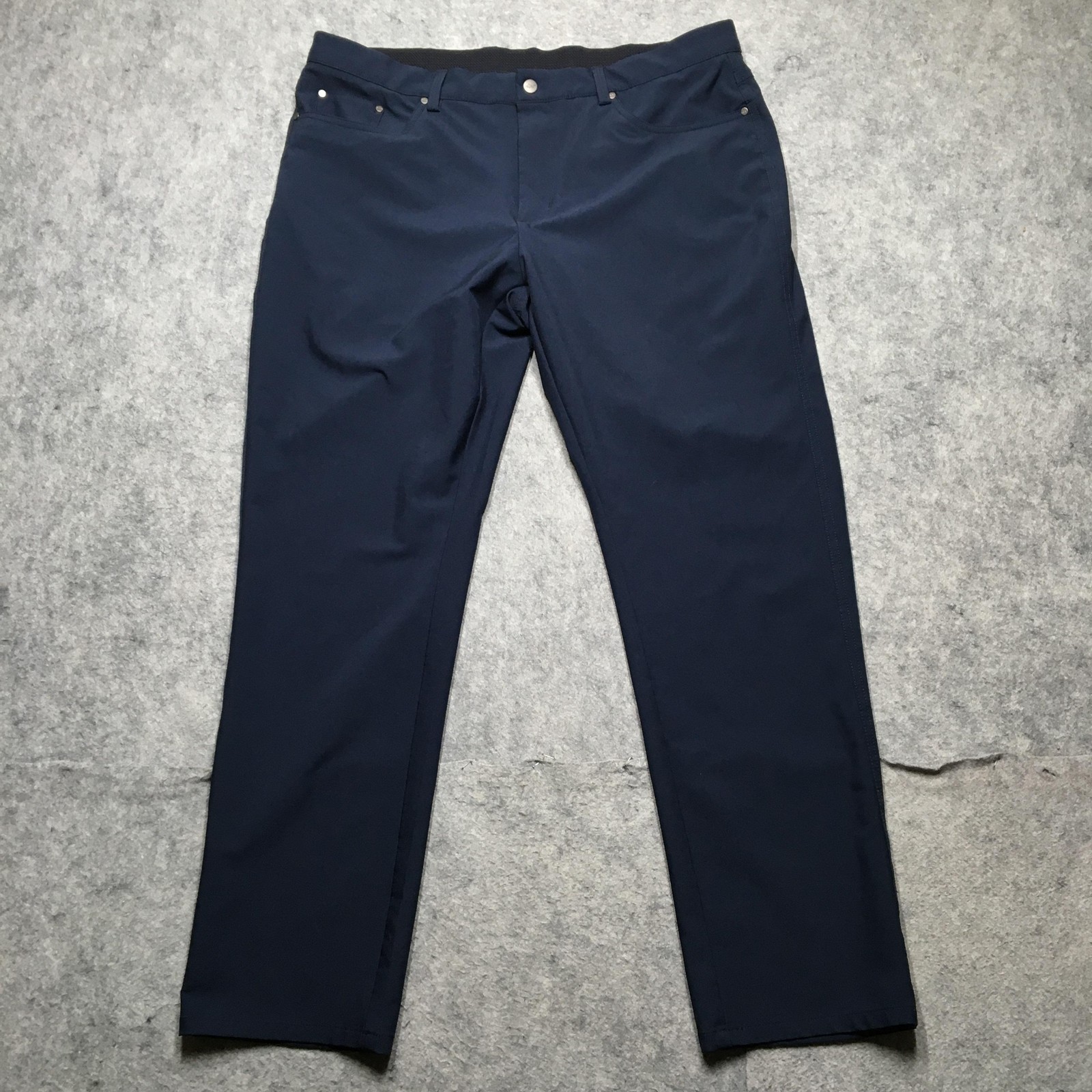 Greg Norman Pants Mens 36x30 Blue Stretch Chino 5-Pocket Golf Casual Travel