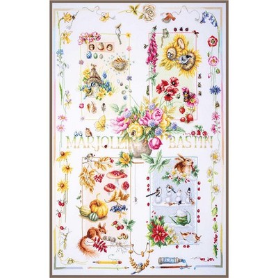 Lanarte counted cross stitch kit ''4 Seasons Marjolein Bastin Spetial Edition'', 6