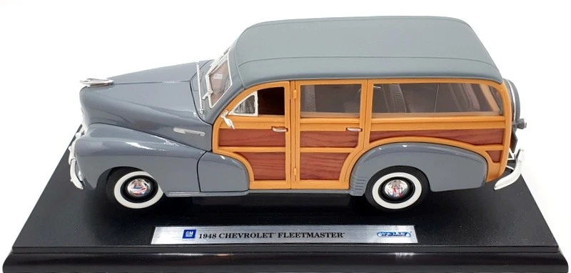 Welly 1/18 Scale Diecast 9848W - 1948 Chevrolet Fleetmaster - Grey - Image 3 of 4