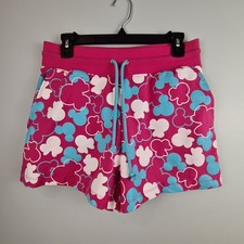 Disney Mickey Mouse Icon Pink Lounge Shorts Womens Medium Walt Disney World
