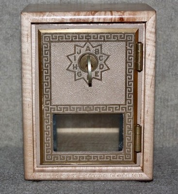 Antique USPS P O Post Office Postal Box Door Bank With a Key